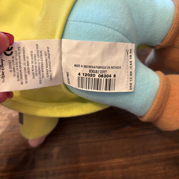 Vintage Disney Store Stuffed Bendable Dopey ~ 8 inch ~ EUC - Picture 7 of 8